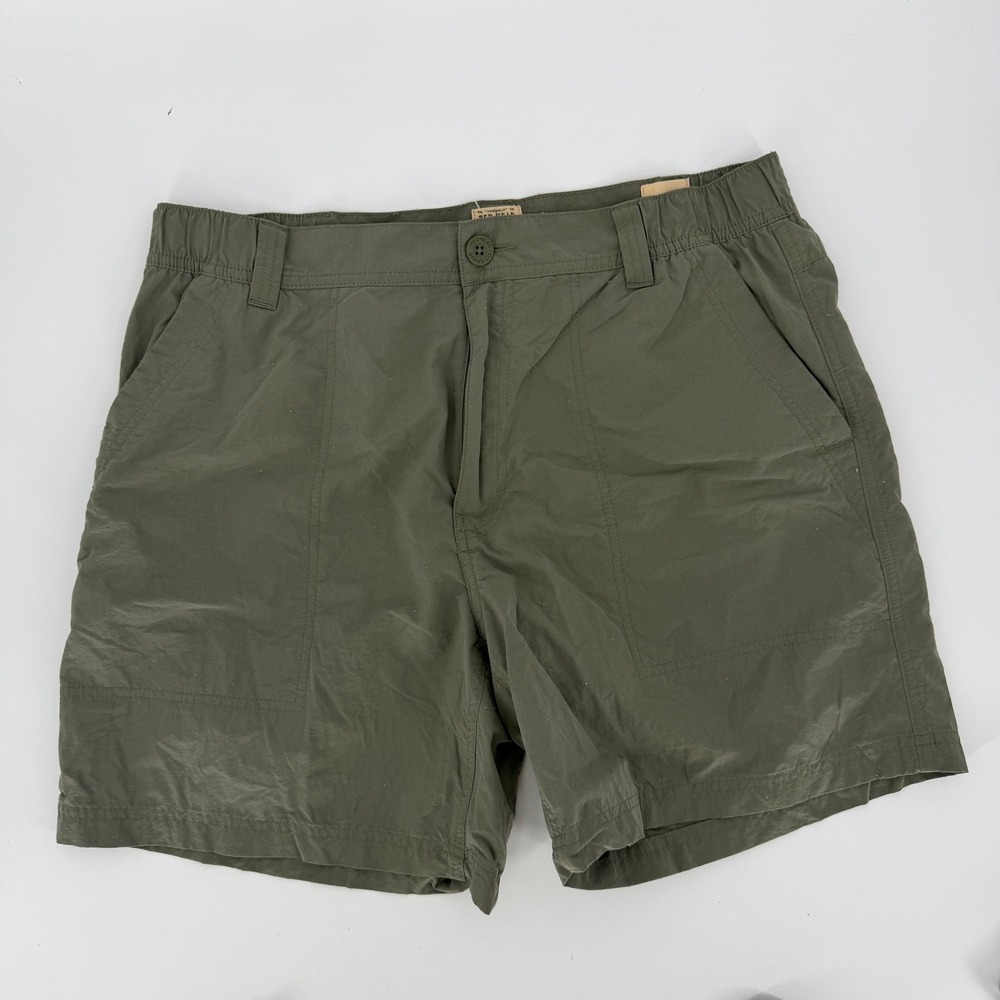 Red Head Brand Co Mens Olive Green Utility Hiking Fishing Shorts Size 36